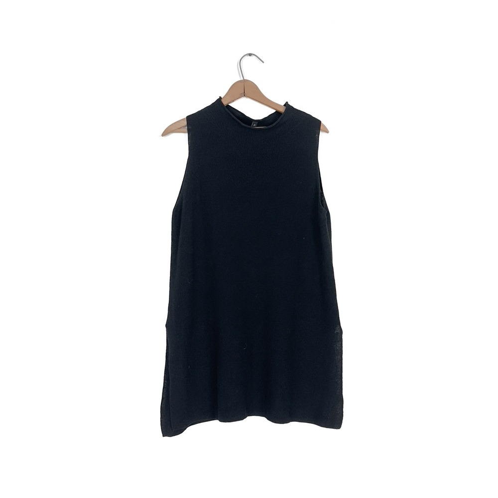 Eileen Fisher Organic Linen/Cotton Funnel Neck Top - Medium‎